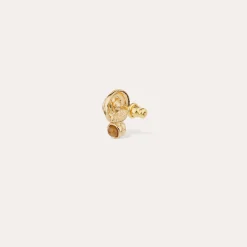 Boucles d'oreilles puces Amarante cabochons mini