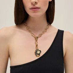 Charms pendant Mirage Coeur petit modèle - Nacre Blanche