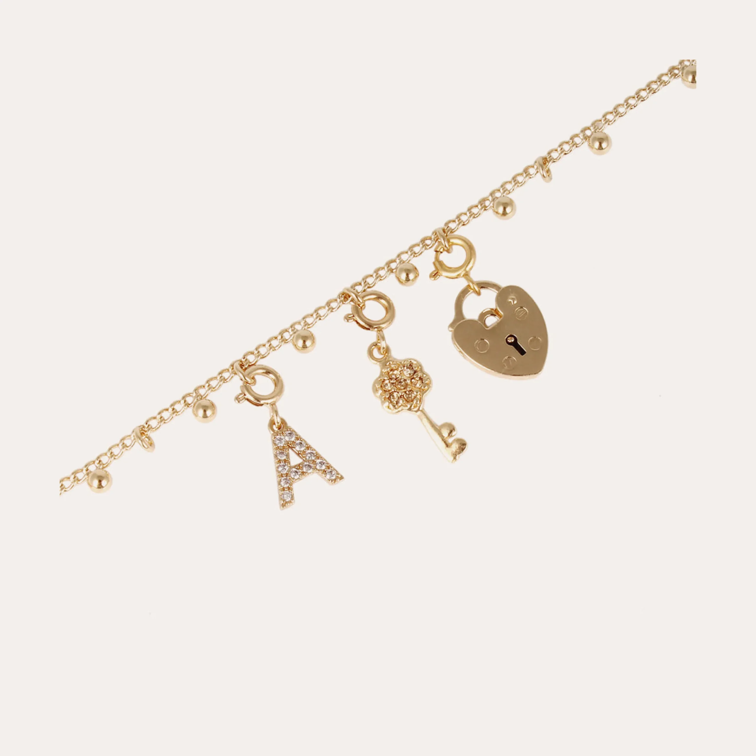 Charms pendentif lettre G strass