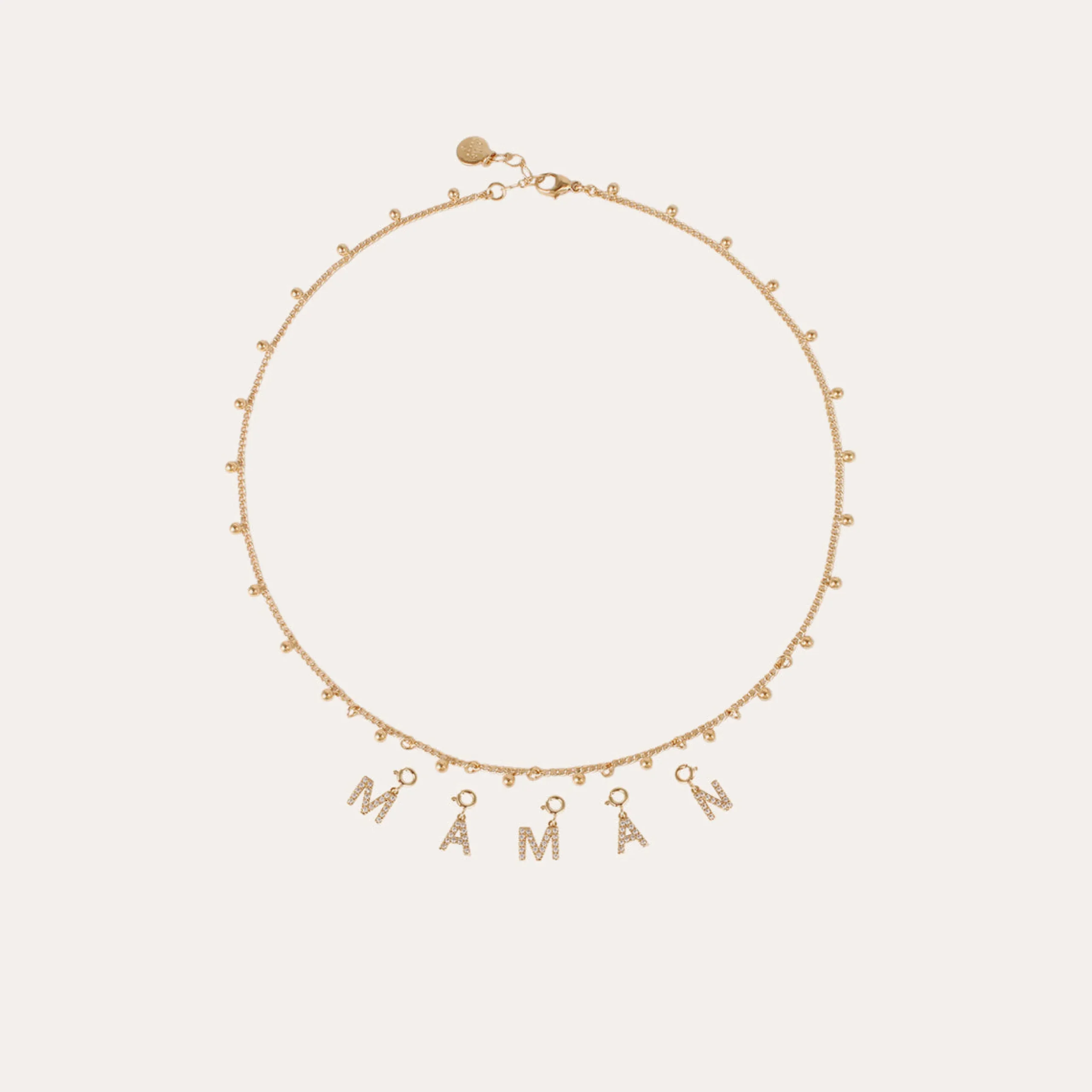 Charms pendentif lettre N strass