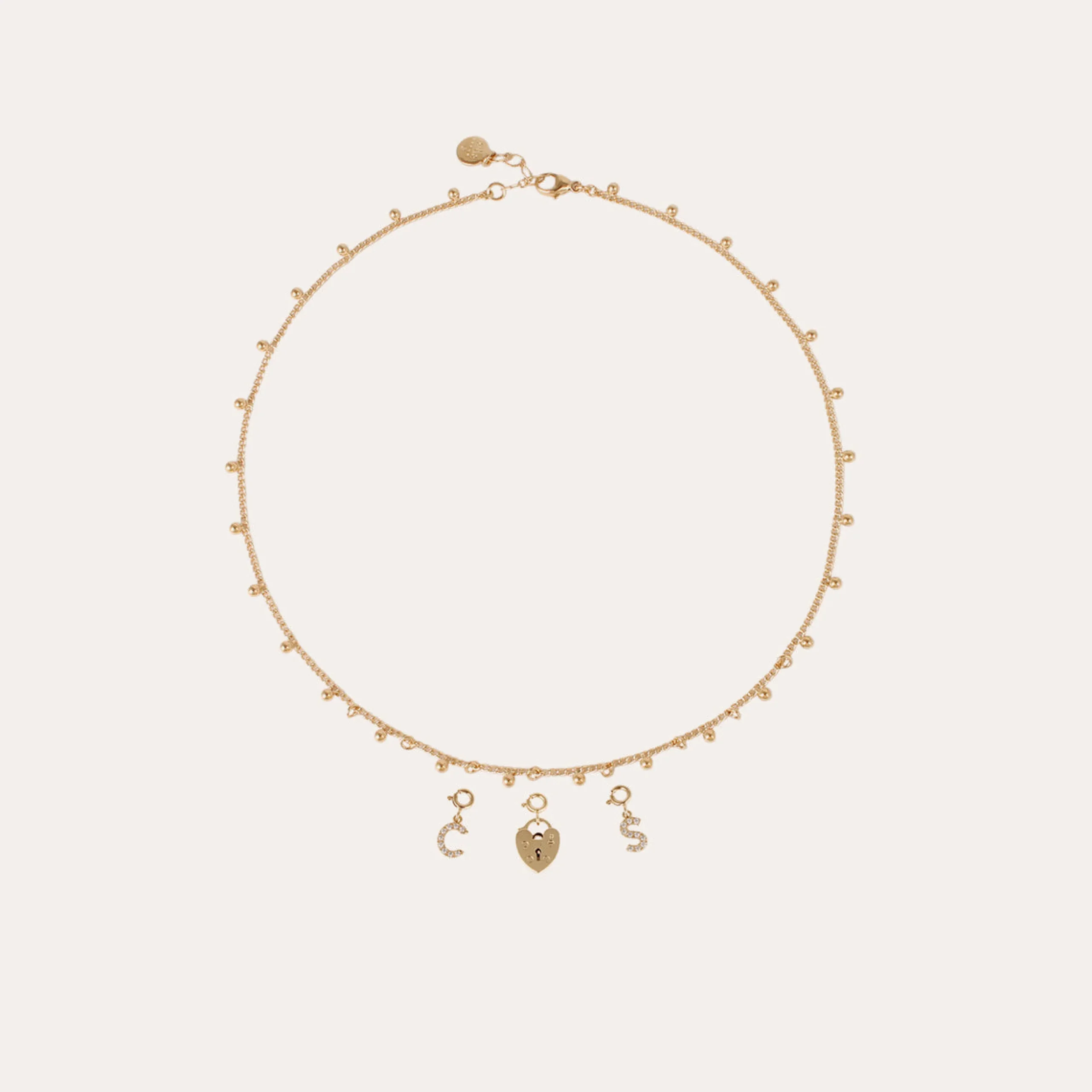 Charms pendentif lettre T strass