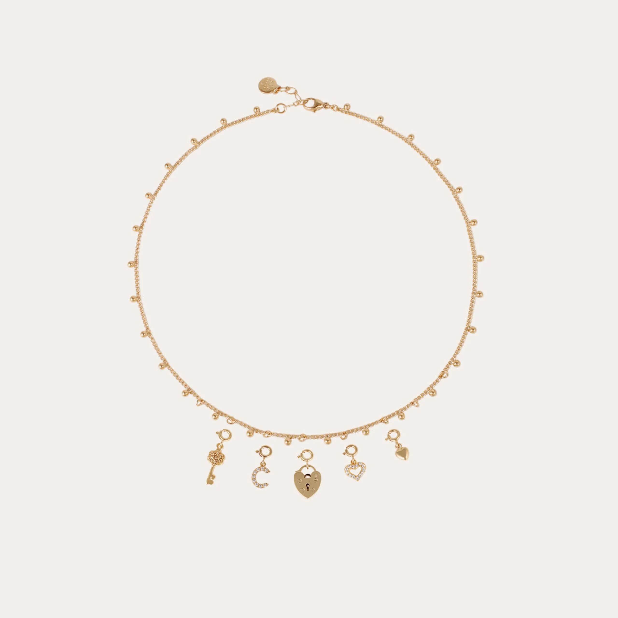 Charms pendentif lettre W strass